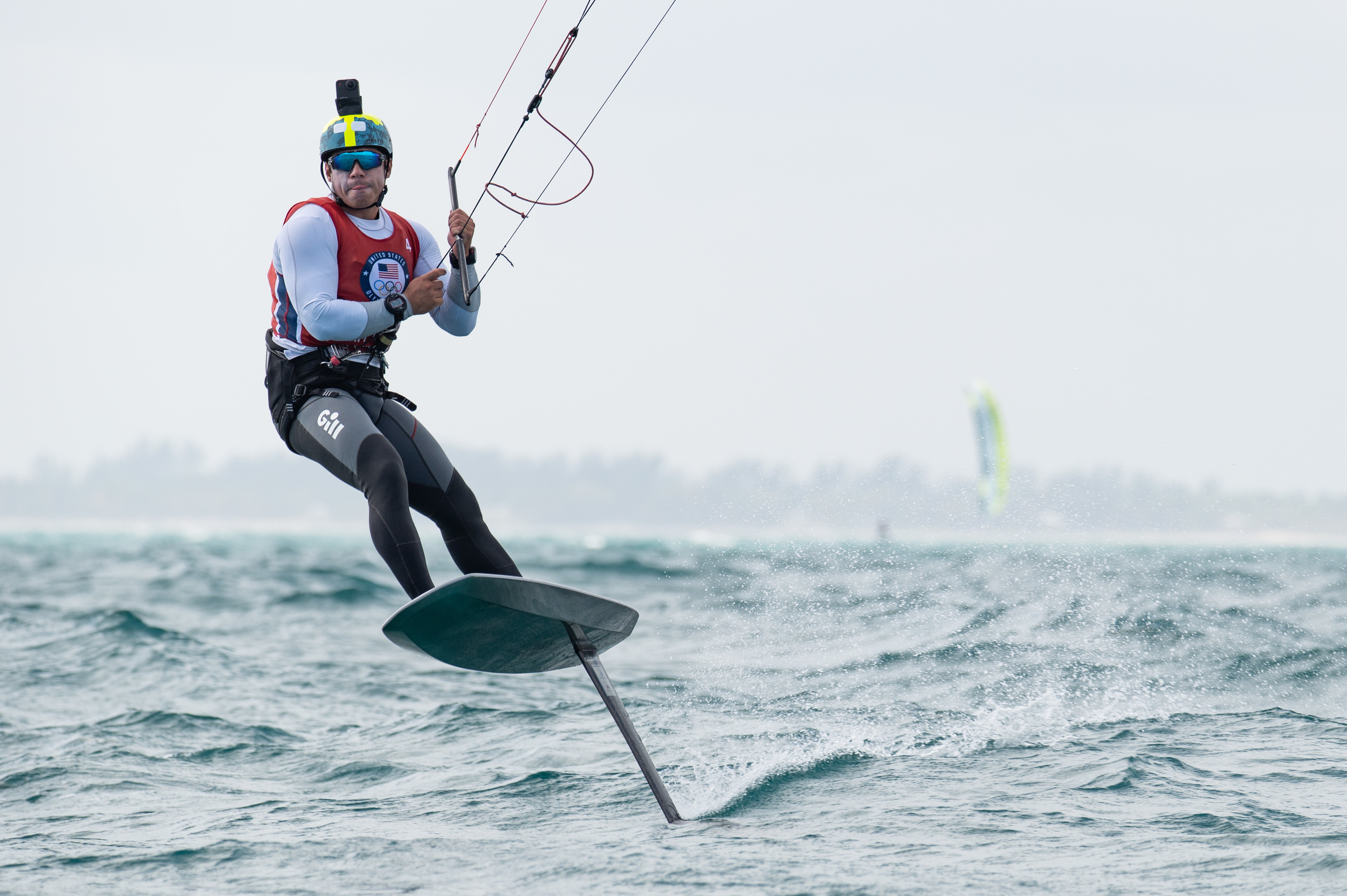 Markus foiling at Olympic Trials